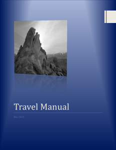 Travel Manual May 2013