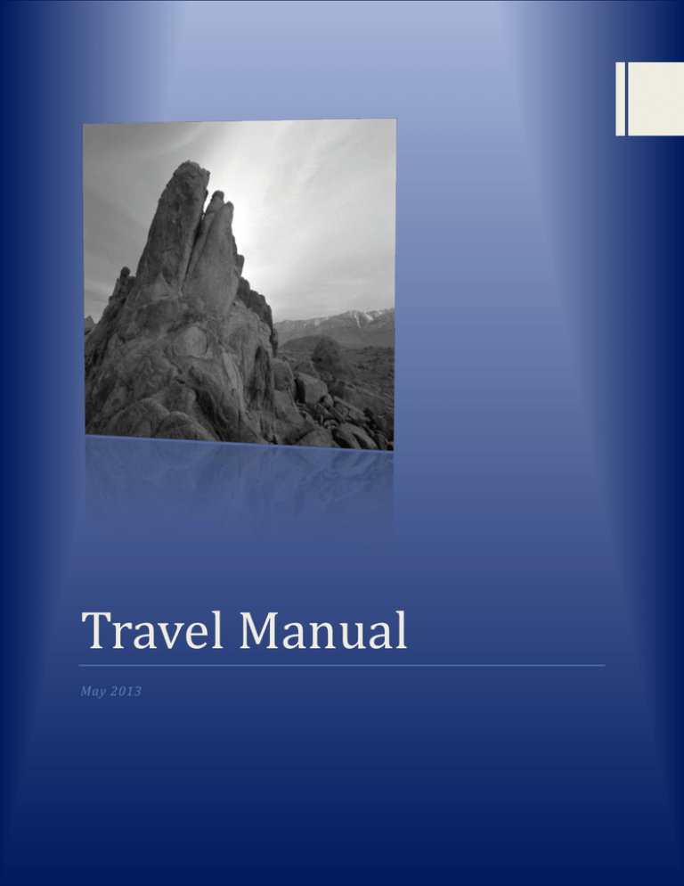 wsdot travel manual