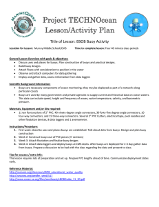 Project TECHNOcean Lesson/Activity Plan Title of Lesson: EBOB Buoy Activity