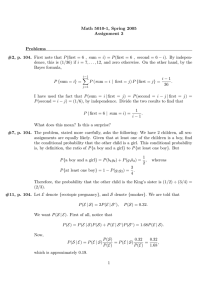 Math 5010-1, Spring 2005 Assignment 3 Problems