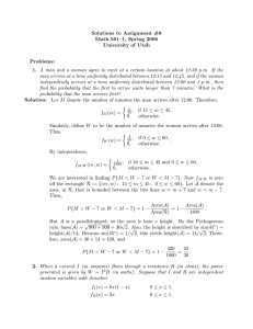 Solutions to Assignment #8 Math 501–1, Spring 2006 University of Utah Problems: