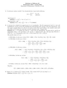 Solutions to Midterm #3 Mathematics 5010–1, Spring 2006