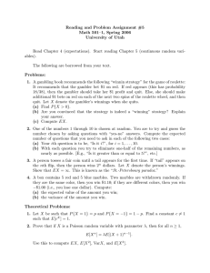 Reading and Problem Assignment #5 Math 501–1, Spring 2006 University of Utah