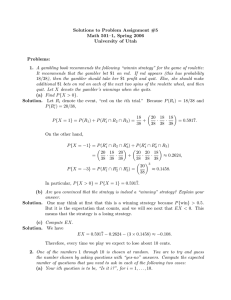 Solutions to Problem Assignment #5 Math 501–1, Spring 2006 University of Utah Problems: