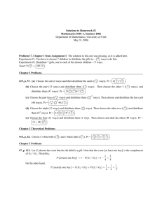 Solutions to Homework #2 Mathematics 5010–1, Summer 2006