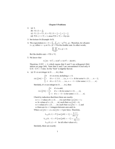 Chapter 5 Problems 2. (a) 0. (b) f(2 , 2) =