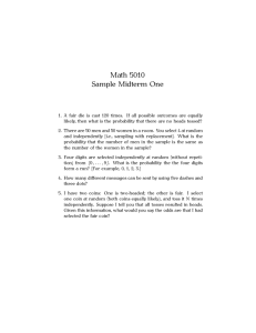 Math 5010 Sample Midterm One