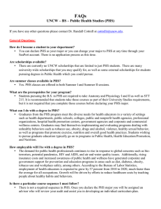 FAQs UNCW – BS – Public Health Studies (PHS)