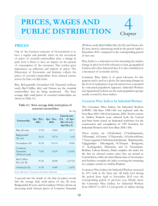4 PRICES, WAGES AND PUBLIC DISTRIBUTION Chapter