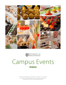Campus Events menu