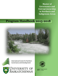 Program Handbook 2015-2018 Master of Governance and