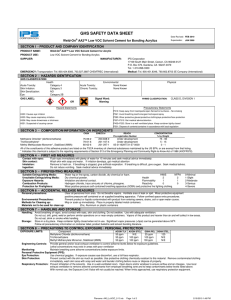 GHS SAFETY DATA SHEET  SECTION I  - PRODUCT AND COMPANY IDENTIFICATION
