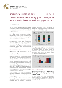 STATISTICAL PRESS RELEASE 11|2016 enterprises in the wood, cork and paper sectors