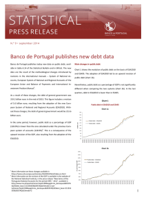 Banco de Portugal publishes new debt data
