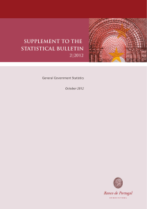 SUPPLEMENT TO THE STATISTICAL BULLETIN General Government Statistics October 2012