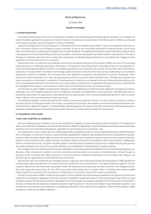 Bank Lending Survey Results for Portugal I. Overall assessment October 2008