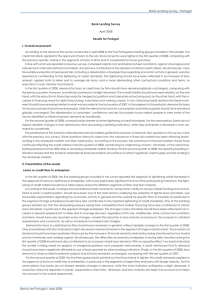 Bank Lending Survey Results for Portugal I. Overall assessment April 2008