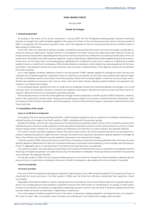 BANK LENDING SURVEY Results for Portugal I. Overall assessment January 2007