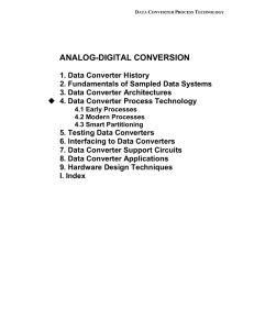 ANALOG-DIGITAL CONVERSION