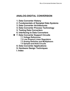 ANALOG-DIGITAL CONVERSION