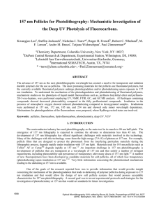 157 nm Pellicles for Photolithography: Mechanistic Investigation of