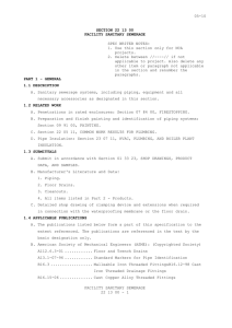 05-10 SPEC WRITER NOTES: Use this section only for NCA 1.