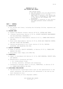 05-10 SPEC WRITER NOTES: 1. Use this section only for NCA projects.