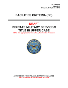 FACILITIES CRITERIA (FC) INDICATE MILITARY SERVICE/S TITLE IN UPPER CASE