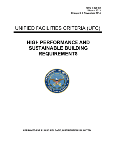 UNIFIED FACILITIES CRITERIA (UFC) HIGH PERFORMANCE AND SUSTAINABLE BUILDING