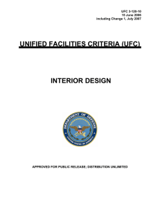 UNIFIED FACILITIES CRITERIA (UFC) INTERIOR DESIGN