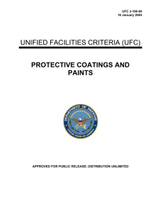 UNIFIED FACILITIES CRITERIA (UFC) PROTECTIVE COATINGS AND PAINTS