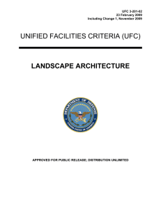 UNIFIED FACILITIES CRITERIA (UFC) LANDSCAPE ARCHITECTURE