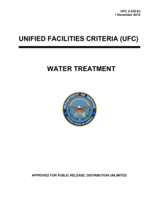 UNIFIED FACILITIES CRITERIA (UFC) WATER TREATMENT UFC 3-230-03