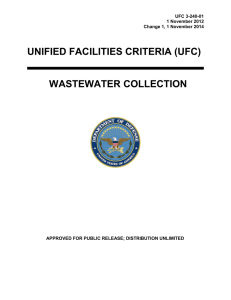 UNIFIED FACILITIES CRITERIA (UFC) WASTEWATER COLLECTION