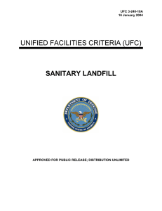 UNIFIED FACILITIES CRITERIA (UFC) SANITARY LANDFILL UFC 3-240-10A