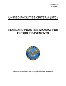 UNIFIED FACILITIES CRITERIA (UFC) STANDARD PRACTICE MANUAL FOR FLEXIBLE PAVEMENTS