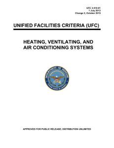 UNIFIED FACILITIES CRITERIA (UFC) HEATING, VENTILATING, AND AIR CONDITIONING SYSTEMS