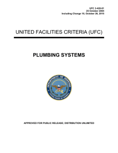 UNITED FACILITIES CRITERIA (UFC) PLUMBING SYSTEMS