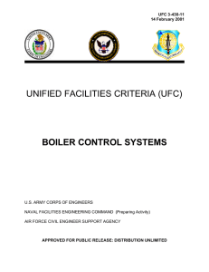 UNIFIED FACILITIES CRITERIA (UFC)  BOILER CONTROL SYSTEMS