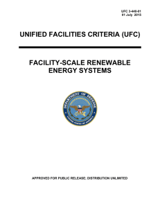 UNIFIED FACILITIES CRITERIA (UFC) FACILITY-SCALE RENEWABLE ENERGY SYSTEMS