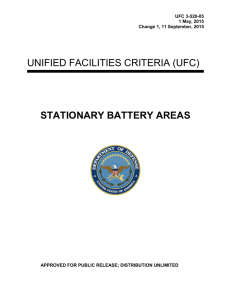 STATIONARY BATTERY AREAS UNIFIED FACILITIES CRITERIA (UFC)