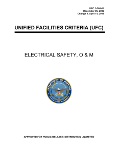 ELECTRICAL SAFETY, O &amp; M UNIFIED FACILITIES CRITERIA (UFC)