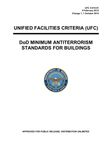 UNIFIED FACILITIES CRITERIA (UFC) DoD MINIMUM ANTITERRORISM  STANDARDS FOR BUILDINGS