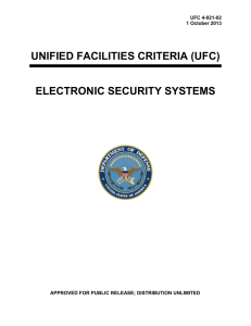 UNIFIED FACILITIES CRITERIA (UFC) ELECTRONIC SECURITY SYSTEMS UFC 4-021-02