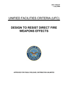 UNIFIED FACILITIES CRITERIA (UFC) DESIGN TO RESIST DIRECT FIRE WEAPONS EFFECTS