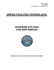 UNIFIED FACILITIES CRITERIA (UFC) DOCKSIDE UTILITIES FOR SHIP SERVICE