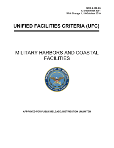 UNIFIED FACILITIES CRITERIA (UFC) MILITARY HARBORS AND COASTAL FACILITIES