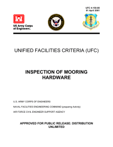 UNIFIED FACILITIES CRITERIA (UFC)  INSPECTION OF MOORING HARDWARE