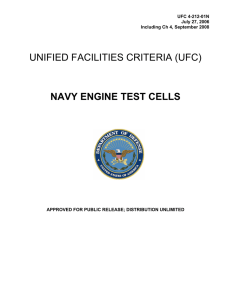 UNIFIED FACILITIES CRITERIA (UFC) NAVY ENGINE TEST CELLS