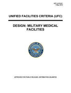 DESIGN: MILITARY MEDICAL FACILITIES UNIFIED FACILITIES CRITERIA (UFC)